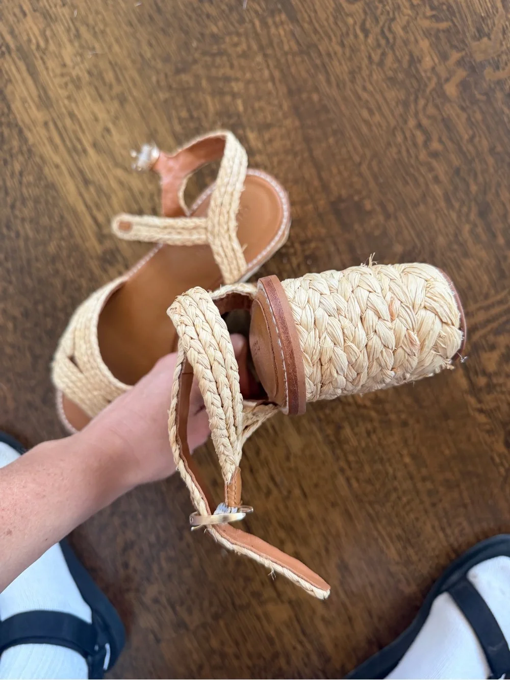 Robert Clergerie Natural Braided Platform Sandals